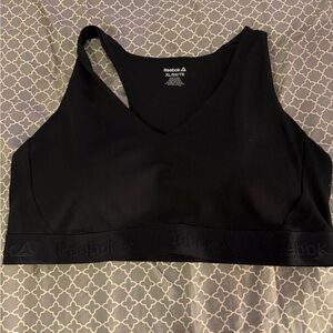 Reebok Women's Black V-Neck Sports Bra